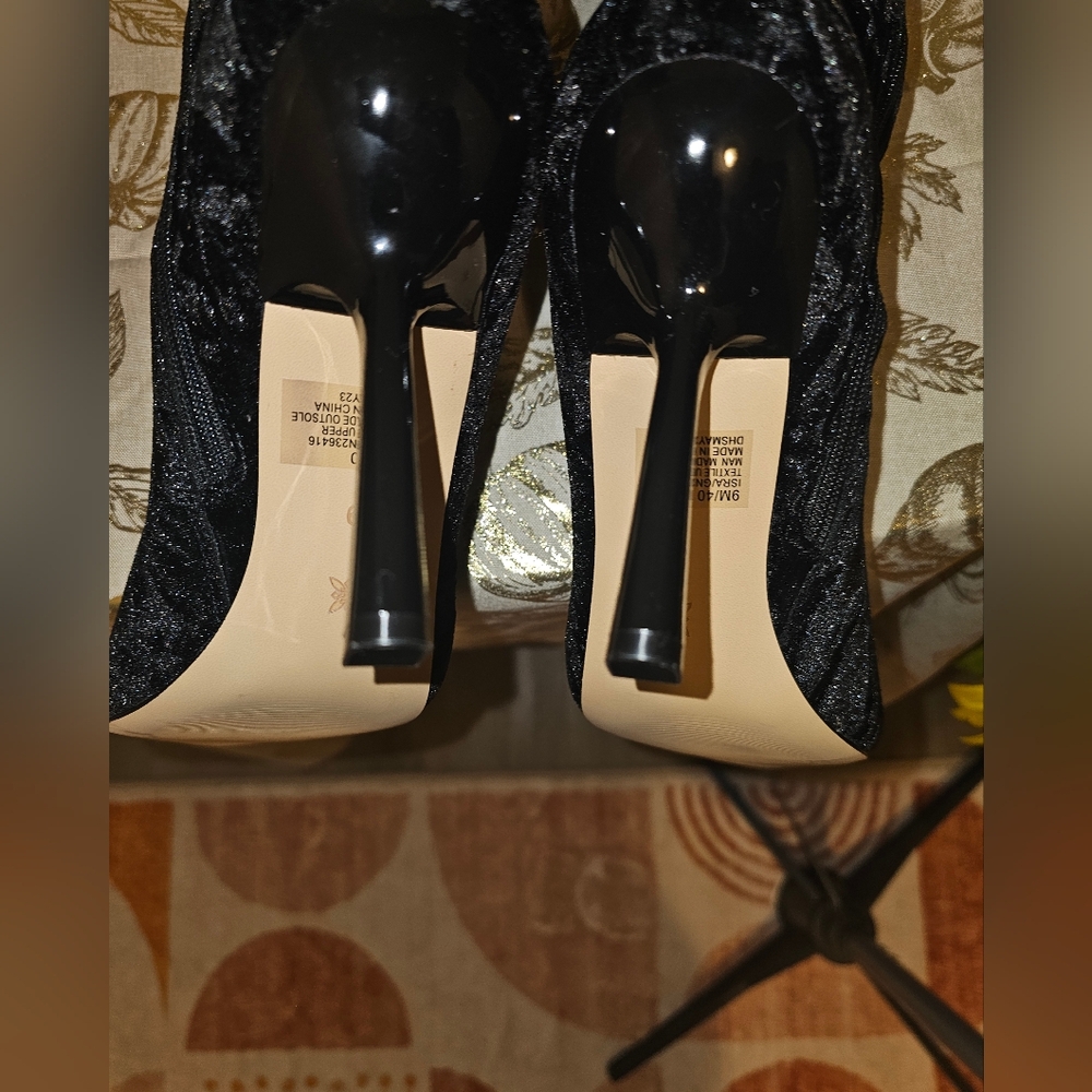 BCBGeneration Blk Women's Isra Velvet Inside Zipper Tall Boots NW/O BOX Sz 9 - Picture 12 of 16